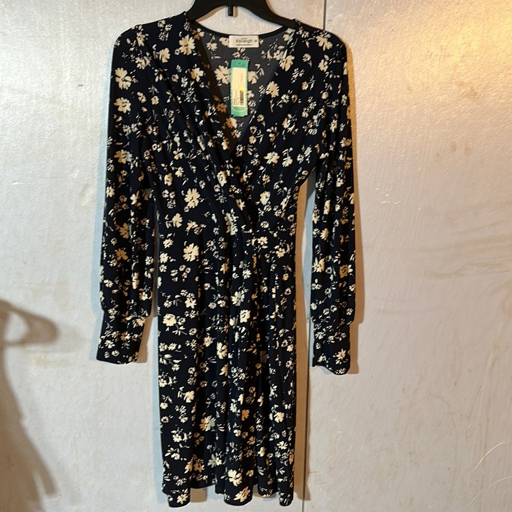 Kaileigh Annabel Knit Faux Wrap Dress